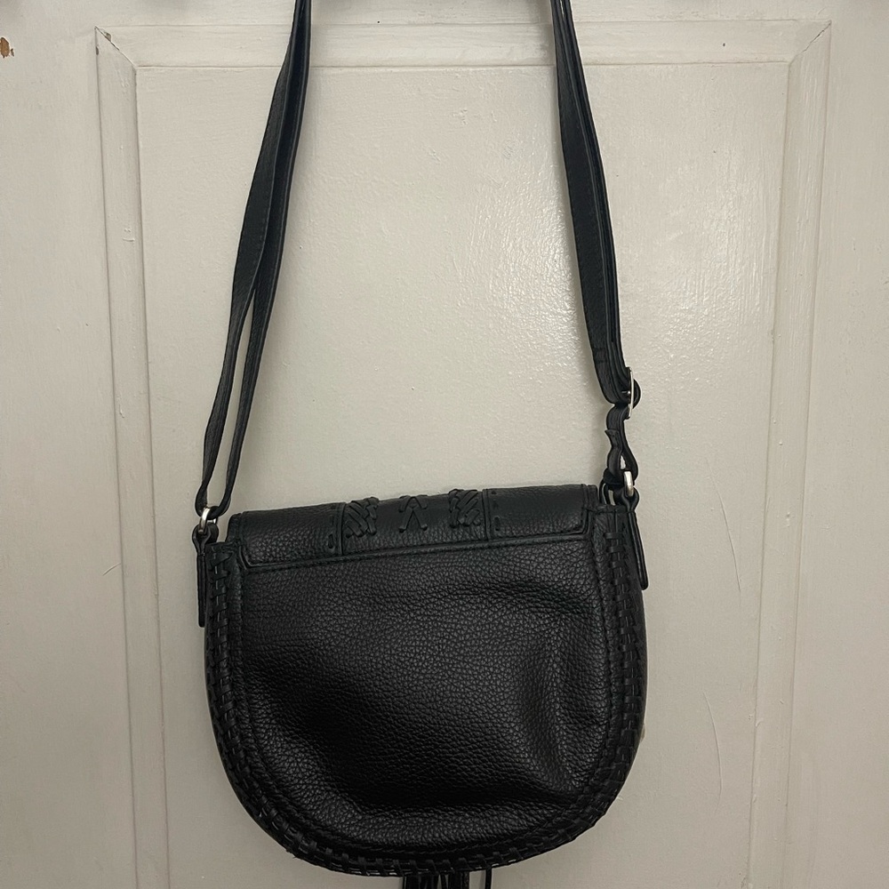 Brighton Black Textured Crossbody Bag - Picture 2 of 4